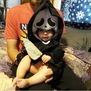 Infant Ghostface Costume - Black